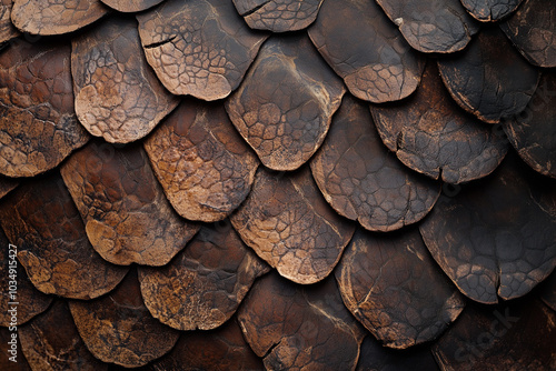 Wallpaper Mural Textured Brown Leather Close-Up Torontodigital.ca