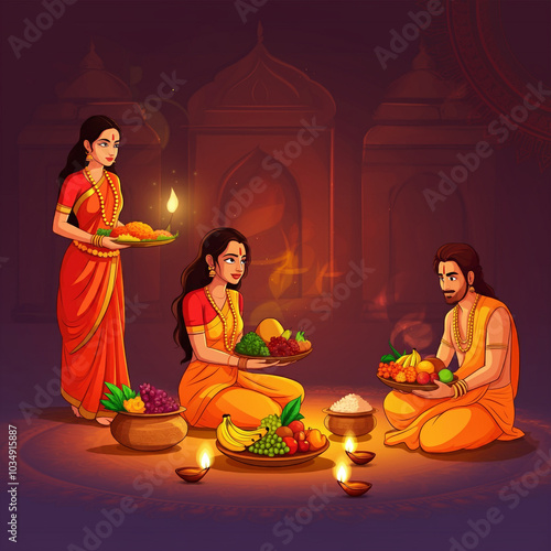 Women and a man sitting tog...