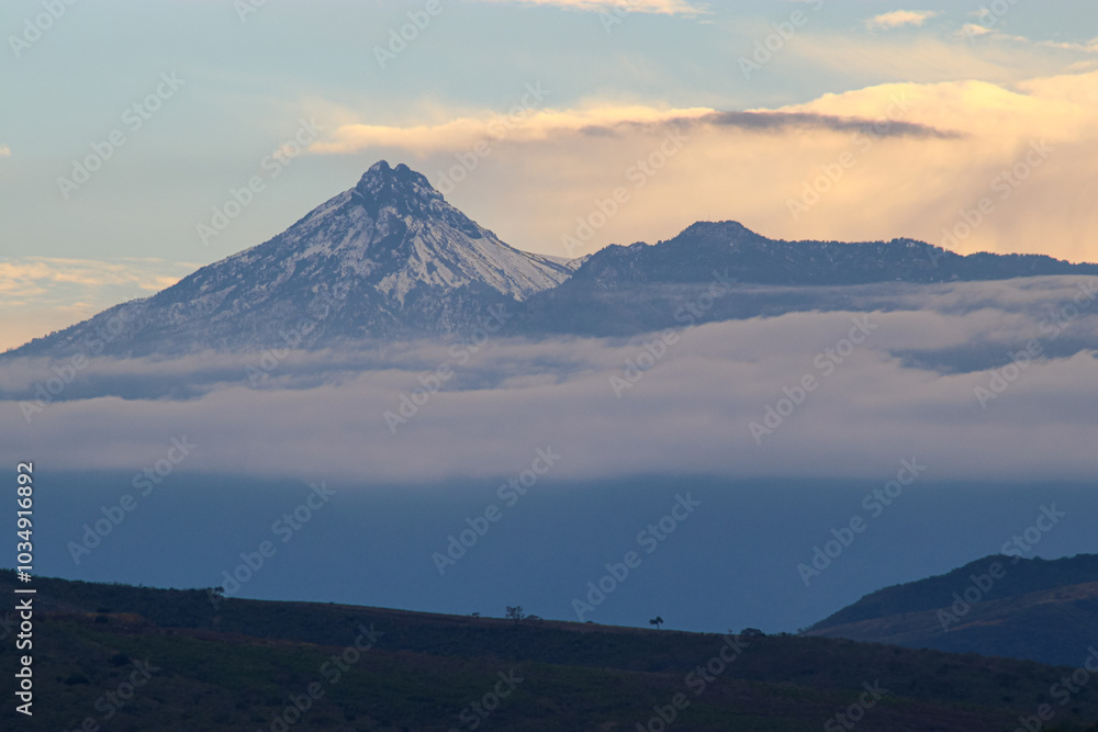 Nevado de Colima visto desde Ciudad Guzman, Jalisco