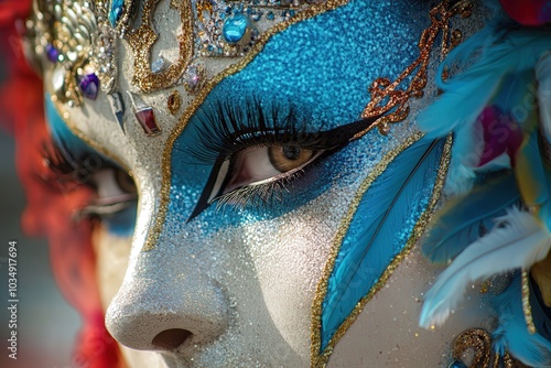 Carnaval de Venecia. Máscaras intrigantes y hechas a mano. Mascarás únicas para un evento tan especial. Tradición Italiana. photo