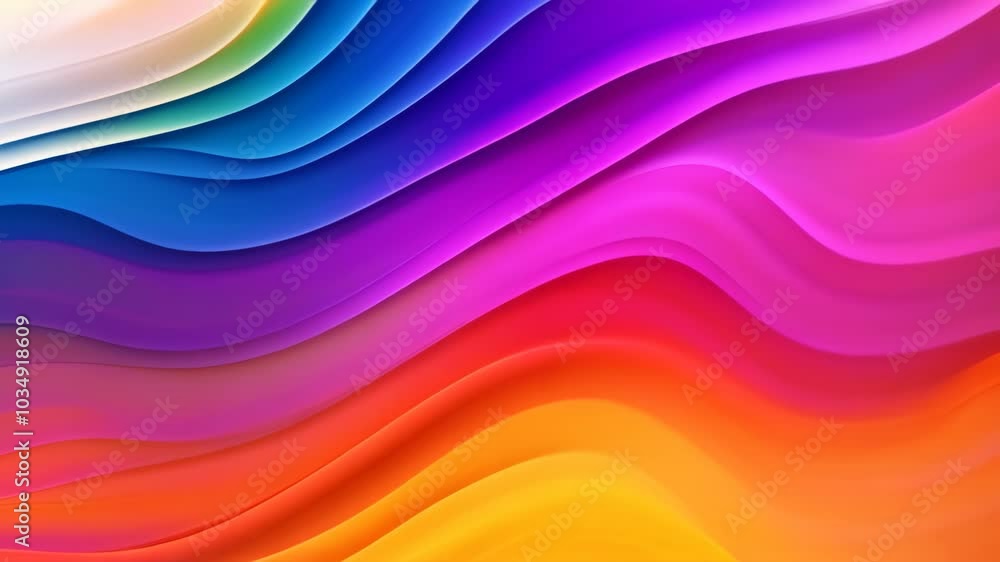 A Video showcasing a vibrant multicolored background with dynamic wavy lines, An abstract background with layered rainbow colors A Video showcasing a vibrant multicolored background with dynamic wavy lines, An abstract background with layered rainbow colors