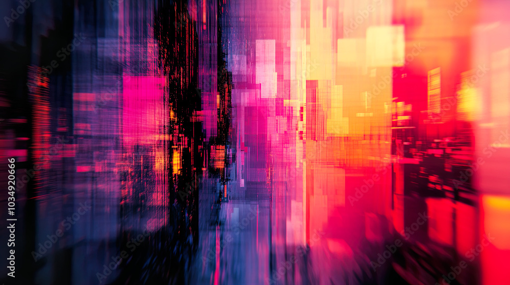 Color glitch overlay digital noise abstract glitch on dark black Color glitch overlay digital noise abstract glitch on dark black