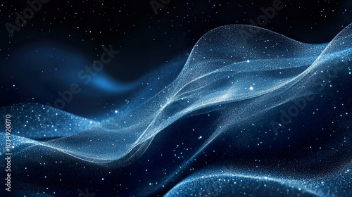 Dark blue abstract galaxy background stars space galaxy