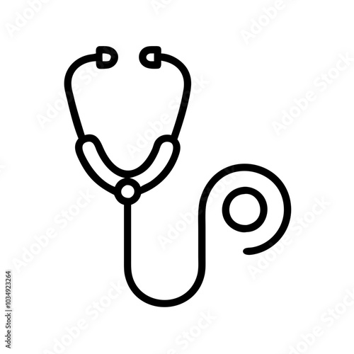 Stethoscope icon vector illustration 