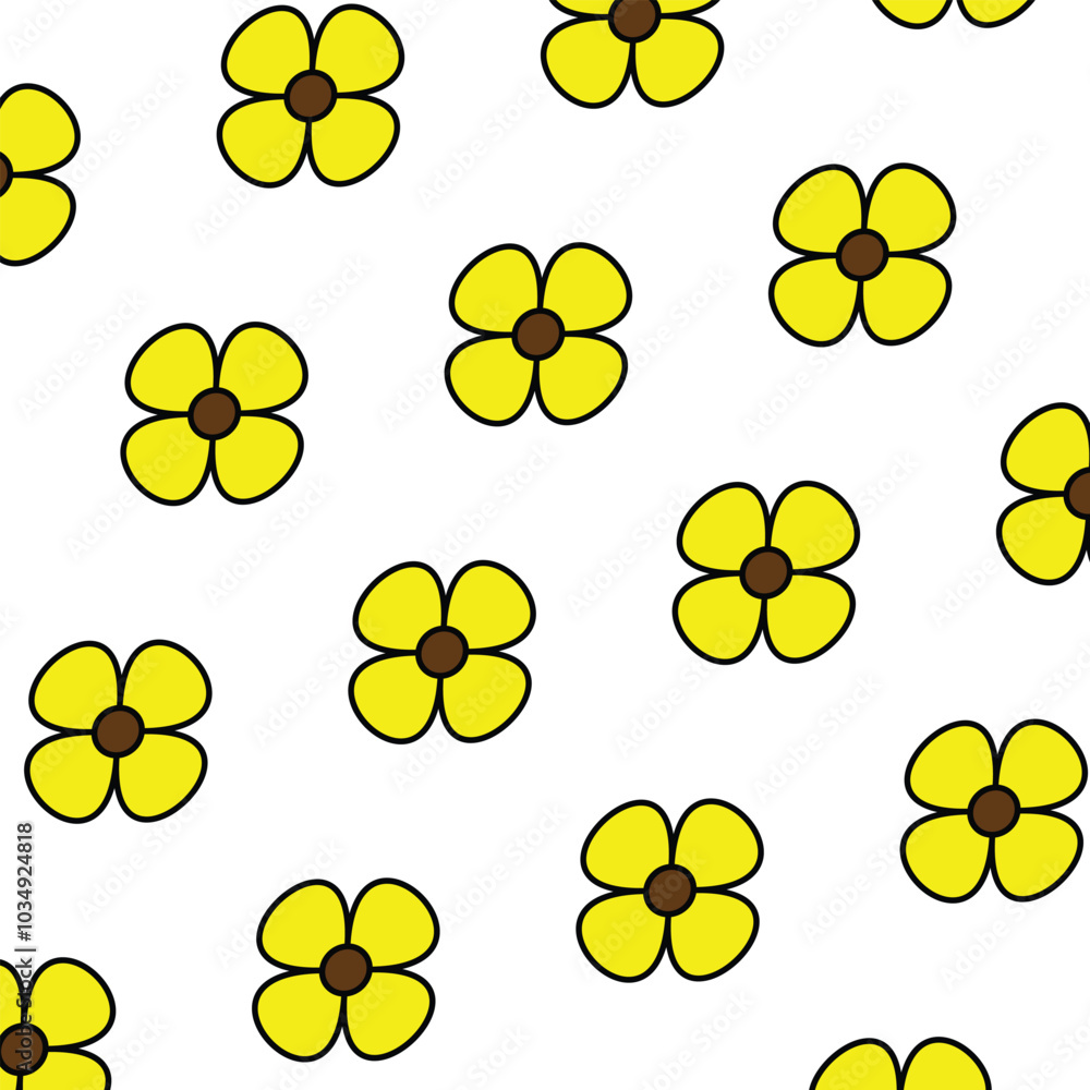 abstract yellow flower pattern design. abstract yellow flower pattern design.