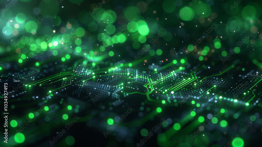 Abstract futuristic electronic circuit technology background Abstract futuristic electronic circuit technology background