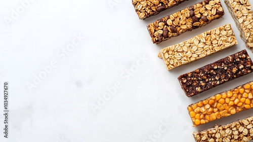 Wholesome granola bars with natural ingredients for fitness enthusiasts, health food background for National Granola Bar Day and National Healthy Eating Day