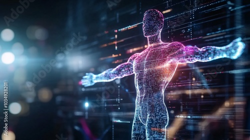 Technological Vitruvian Man