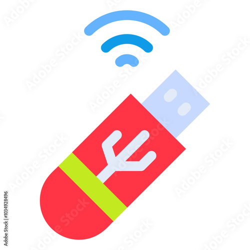 Vector Icon Drive, thumb drive, thumb, usb, wifi
