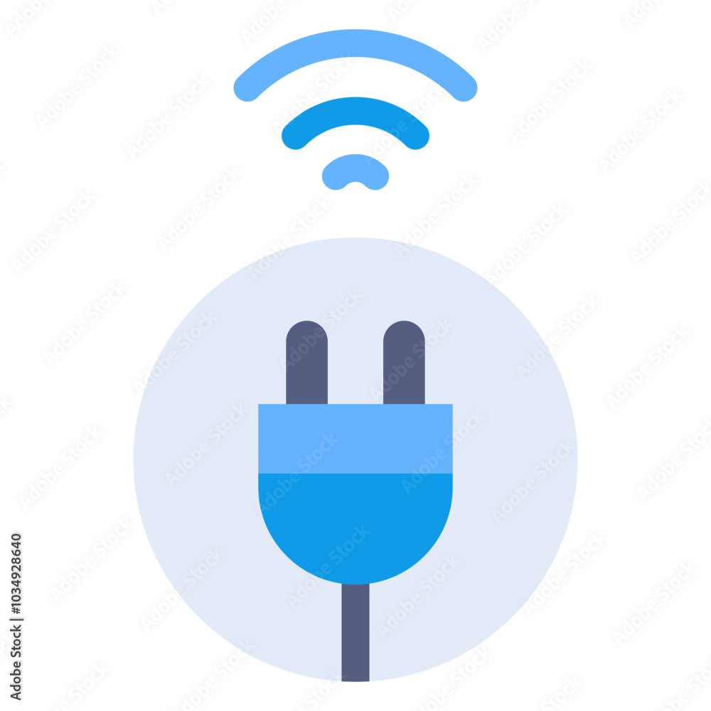 Vector Icon Energy, smart, renewable, plug, power Vector Icon Energy, smart, renewable, plug, power