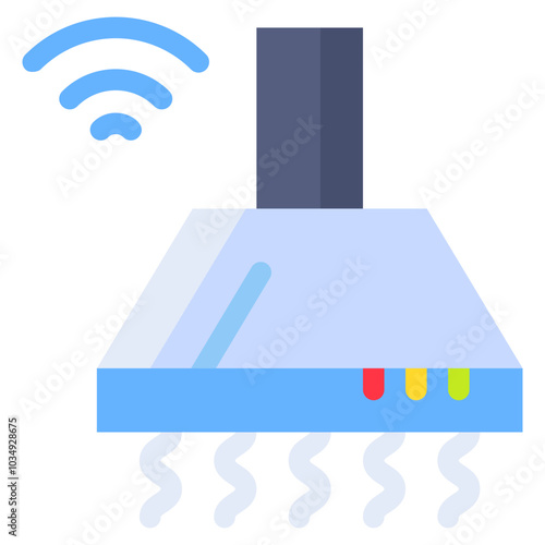 Vector Icon Cook, cooking, stove, extractor, hood