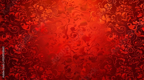 Red Chinese Pattern Background