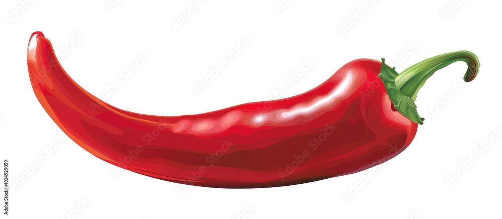 Chilli Pepper Isolated On White Background Chilli Pepper Isolated On White Background