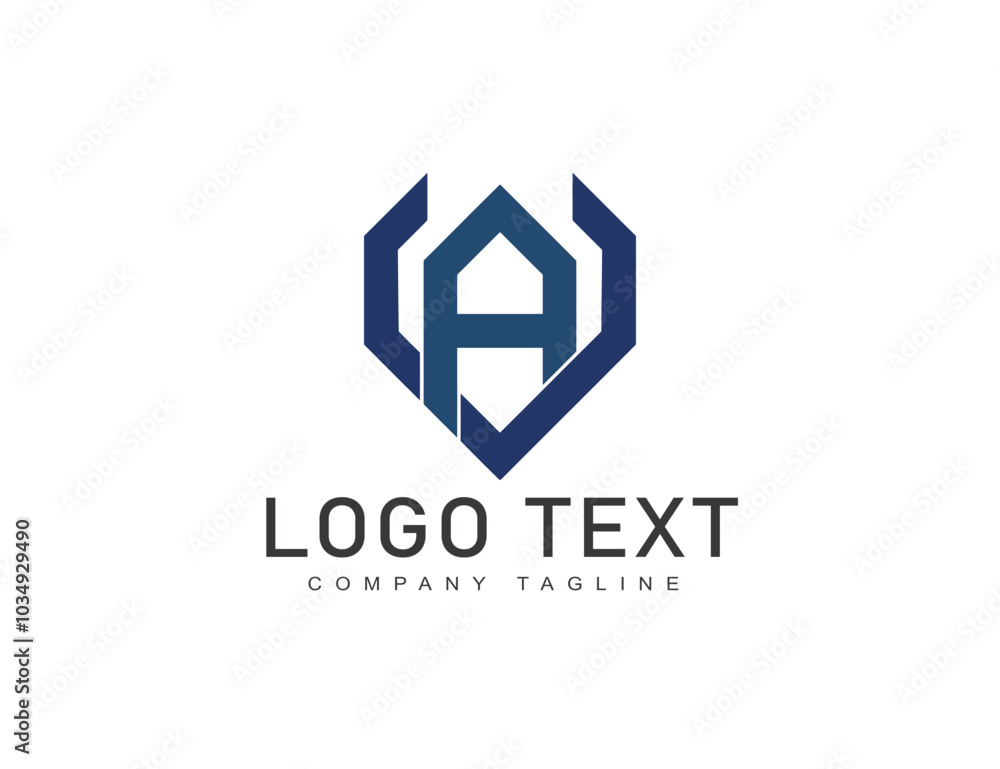 Abstract logo with v a letter Abstract logo with v a letter