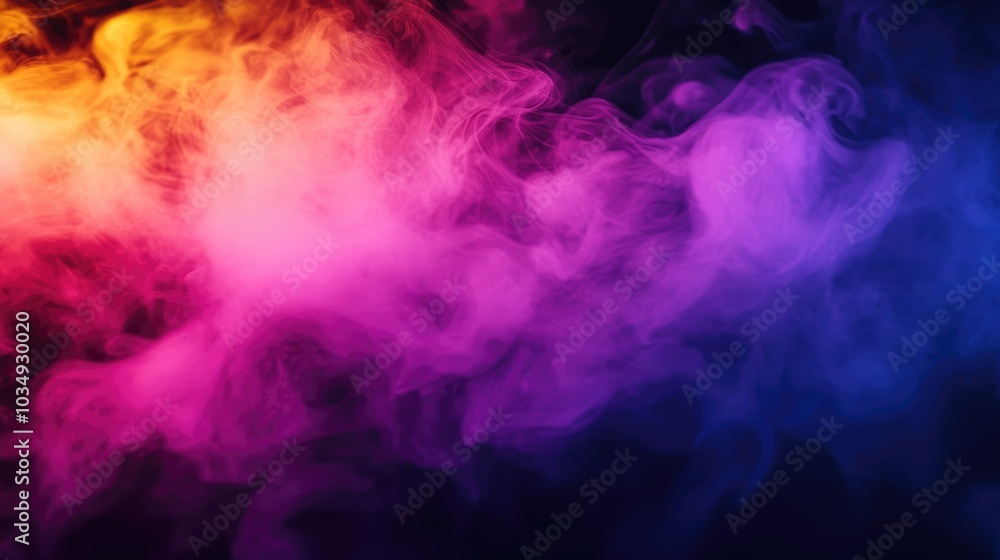 Vibrant abstract smoke burst on a dark backdrop featuring colorful steam and fog in a whimsical pink texture design Vibrant abstract smoke burst on a dark backdrop featuring colorful steam and fog in a whimsical pink texture design