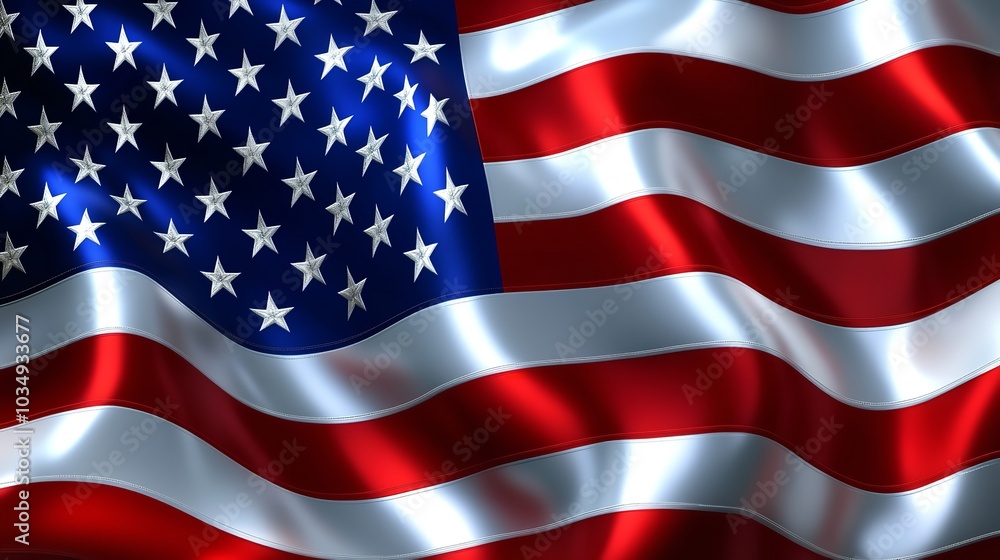 USA or American Flag Background with Copy Space
USA or American Flag Background with Copy Space