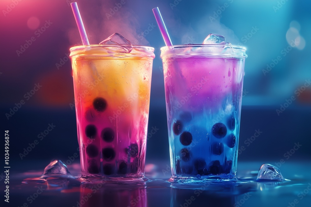 yummy cold iced boba drinks by generative ai yummy cold iced boba drinks by generative ai