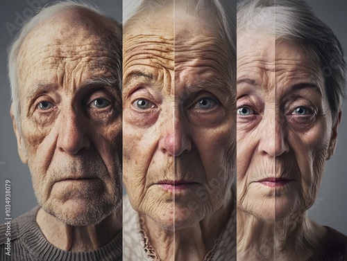 Weathered Faces of Wisdom A Study in the Contemplative Gaze of Aging Individuals