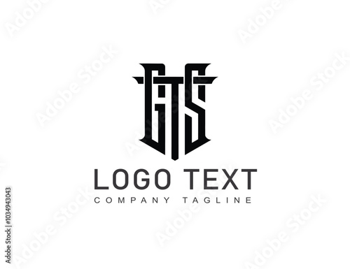 Luxury letter g t s line color logo