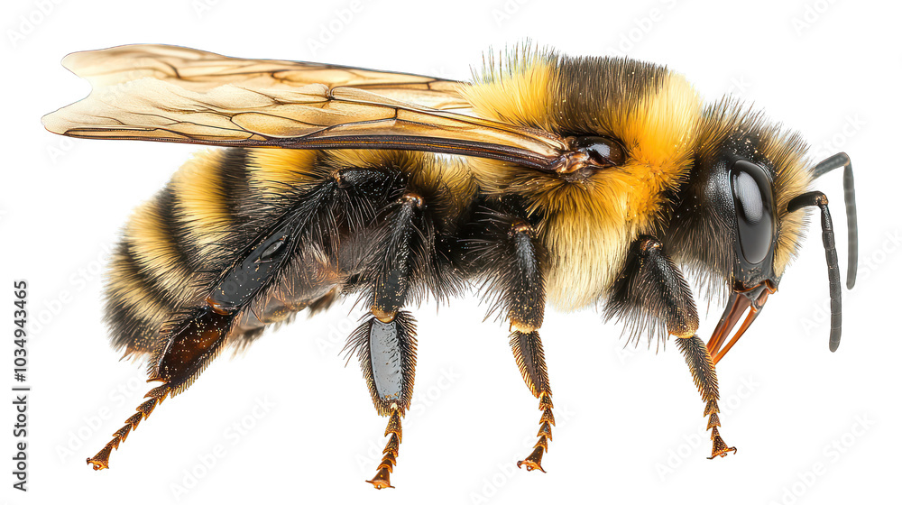 view of a honeybee with visible fuzz view of a honeybee with visible fuzz