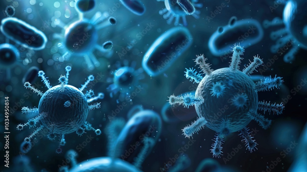 Ancient microbes under microscope reveal intricate cellular structures, showcasing their mysterious and ancient nature, ideal for scientific and educational content. Ancient microbes under microscope reveal intricate cellular structures, showcasing their mysterious and ancient nature, ideal for scientific and educational content.