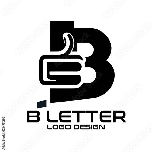 B Letter Vector Logo Design photo