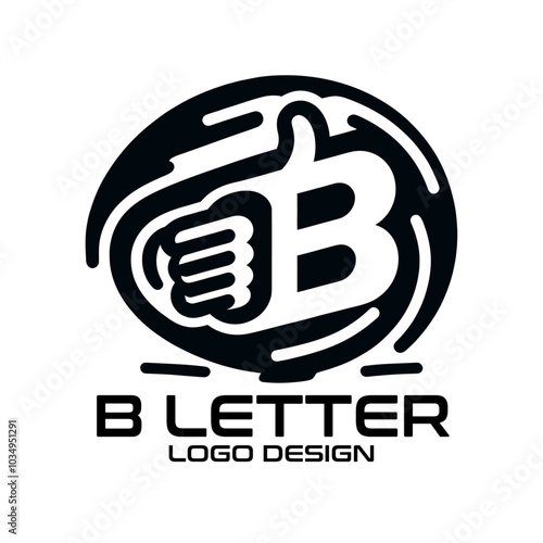 B Letter Vector Logo Design