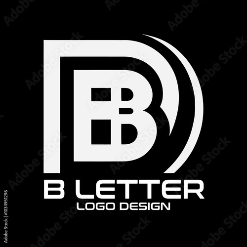 B Letter Vector Logo Design photo