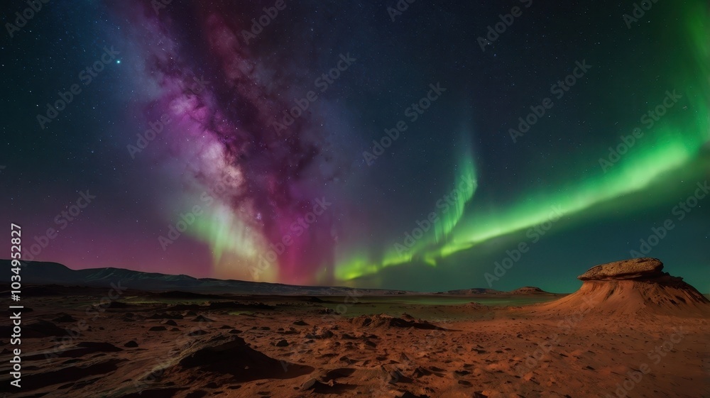 The Northern Lights on Mars The Northern Lights on Mars