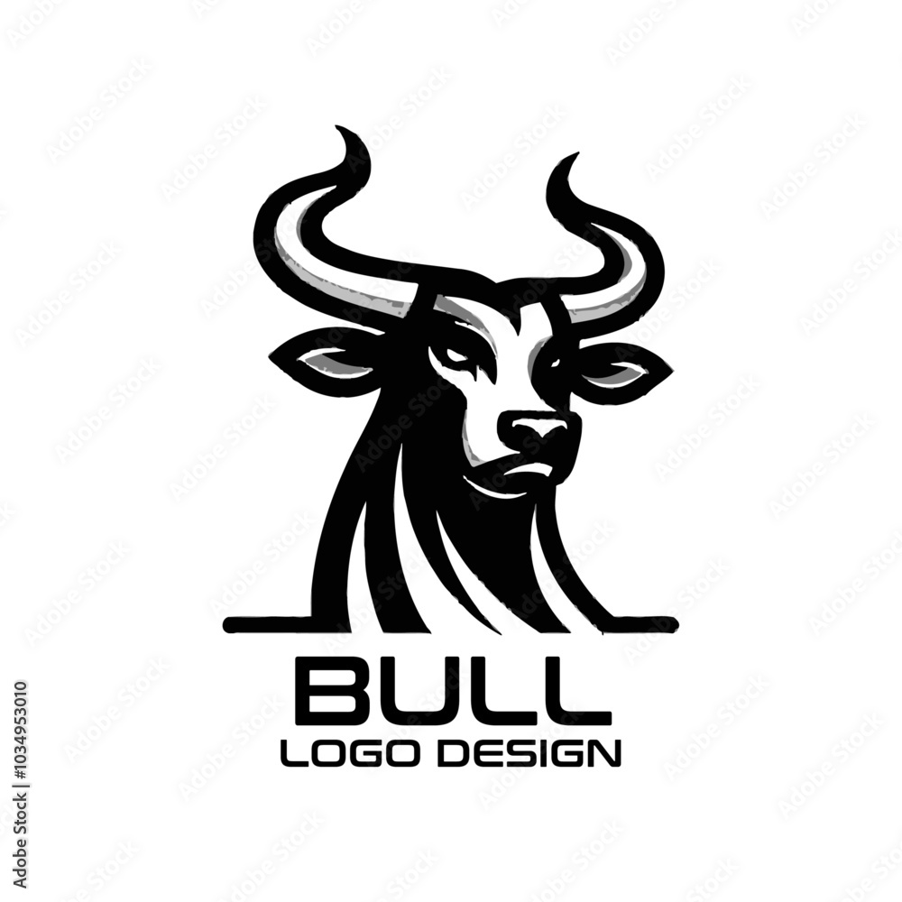 Bull Vector Logo Design Bull Vector Logo Design