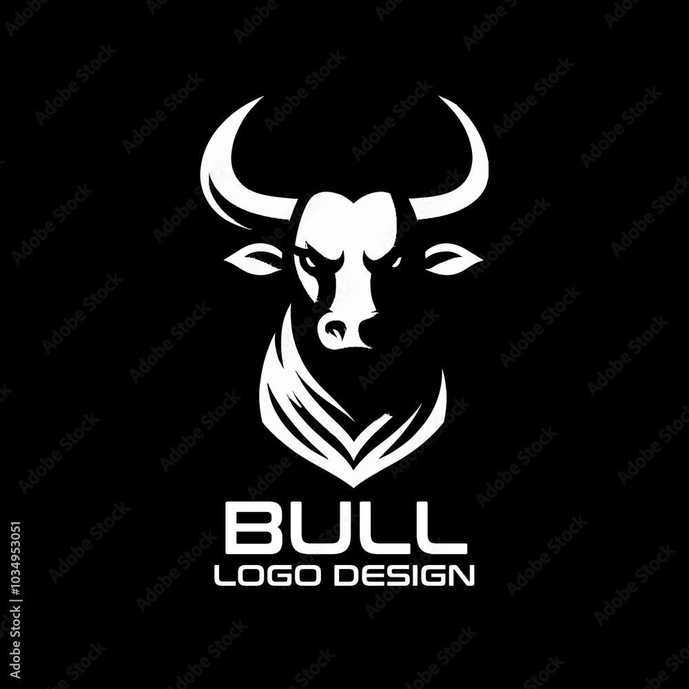 Bull Vector Logo Design Bull Vector Logo Design