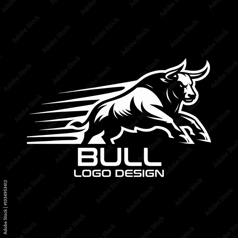 Bull Vector Logo Design Bull Vector Logo Design