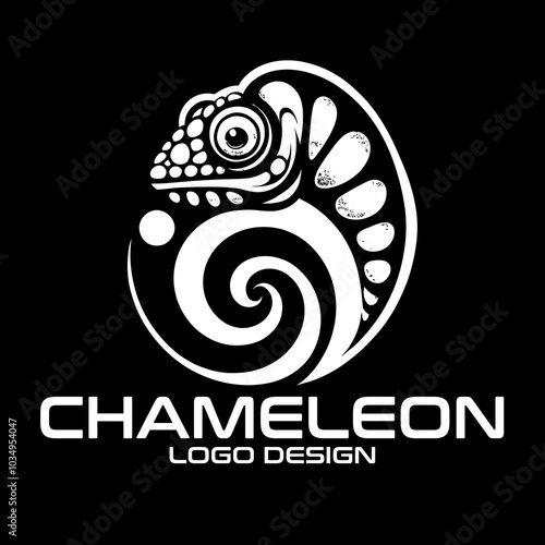 Chameleon Vector Logo Design photo