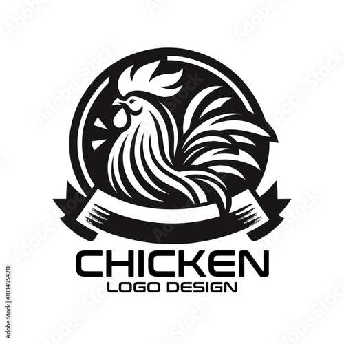 Chicken Vector Logo Design photo