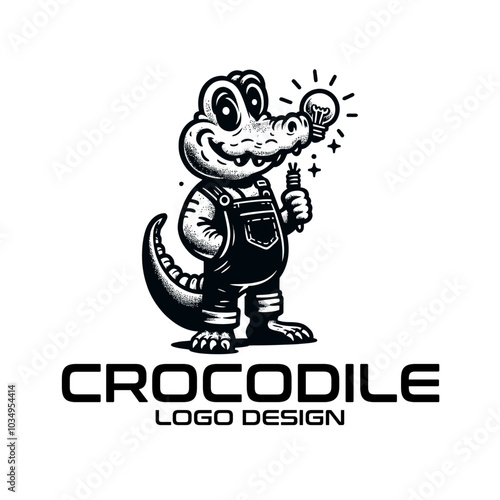 Crocodile Vector Logo Design photo