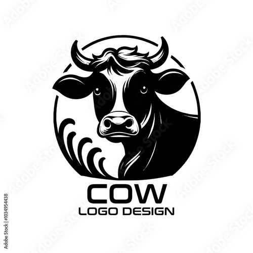 Cow Vector Logo Design