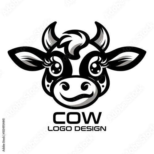 Cow Vector Logo Design
