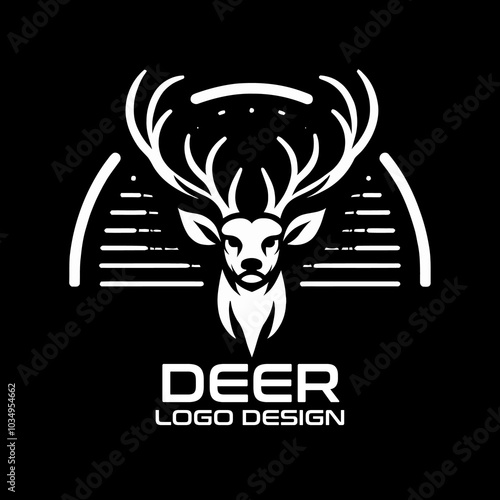 Deer Vector Logo Design photo