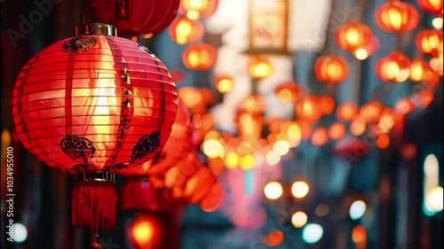 Wallpaper Mural Beautiful holiday composition for celebrate chinese festival of lanterns Torontodigital.ca