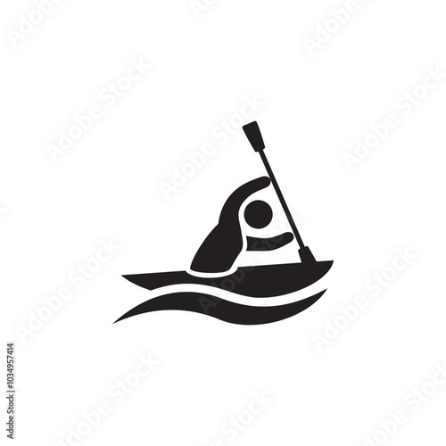 canoe icon symbol sign vector