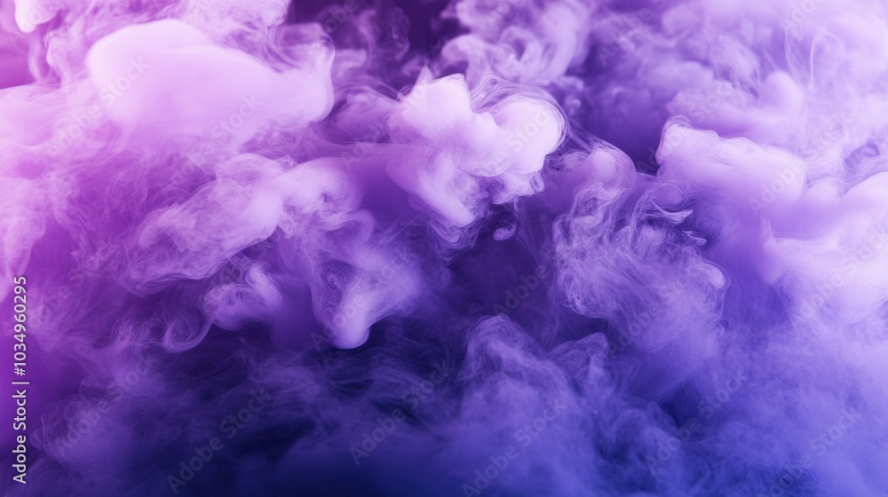 Vibrant purple smoke swirling in an ethereal haze, glowing textures flowing in an abstract dreamlike design Vibrant purple smoke swirling in an ethereal haze, glowing textures flowing in an abstract dreamlike design