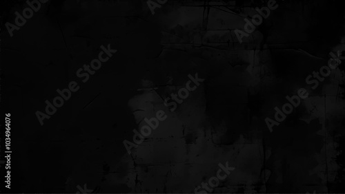 Decorative black putty background. Wall texture with filler paste applied with spatula, chaotic dashes and strokes over plaster