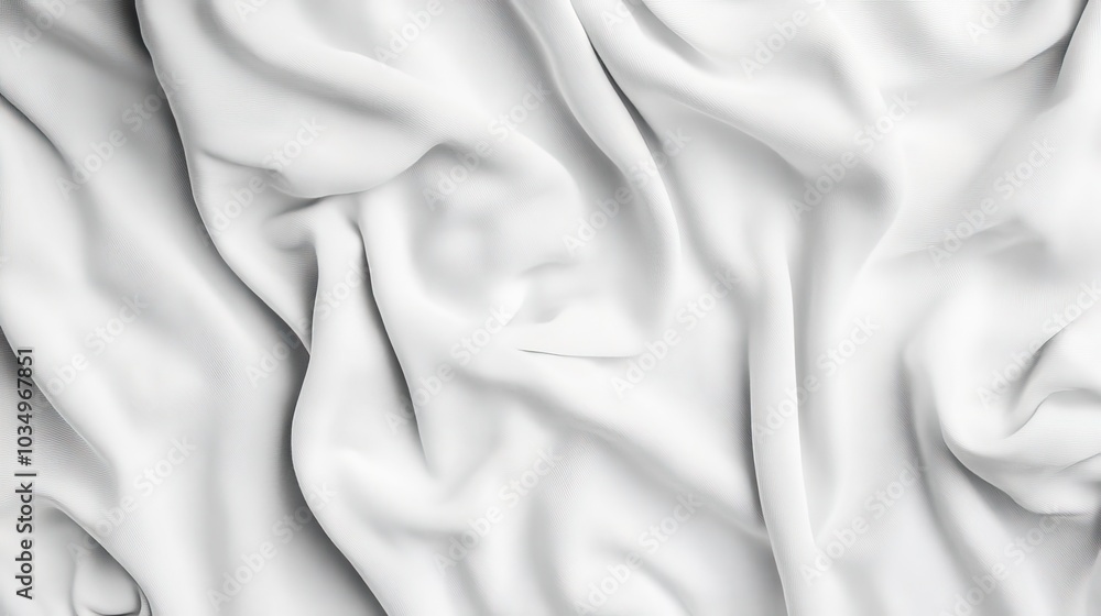 Obraz premium Smooth White Fabric Texture Background