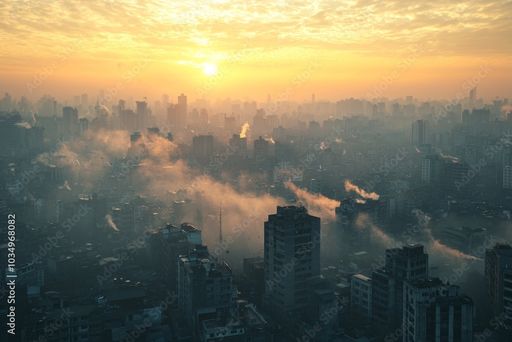 Air Pollution with smoke and haze Air Pollution with smoke and haze