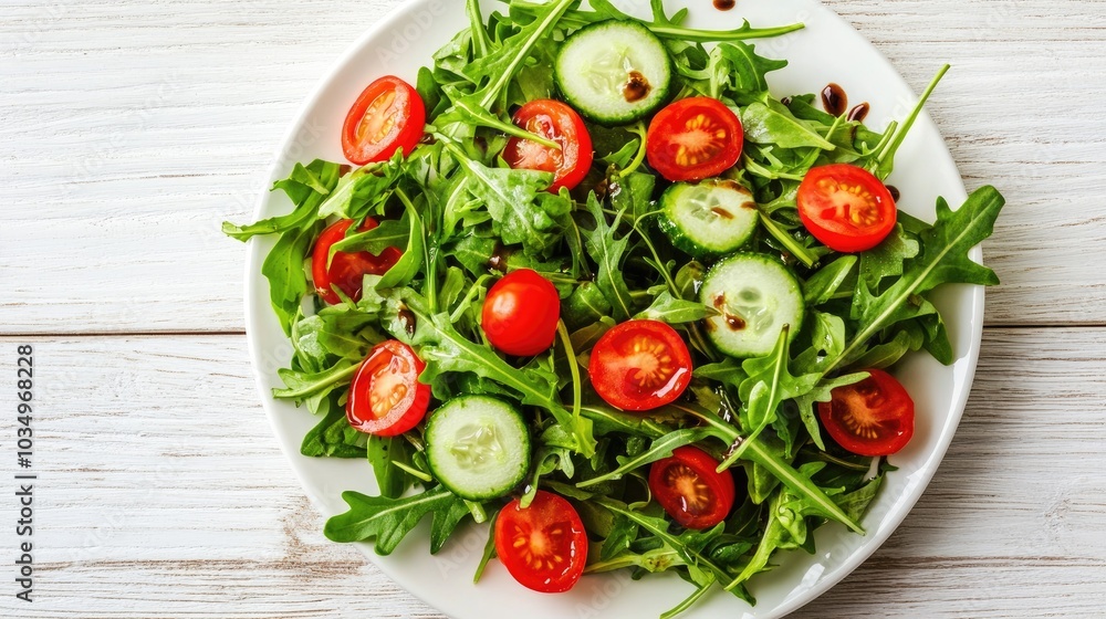 Fresh Salad with Arugula and Cherry Tomatoes Fresh Salad with Arugula and Cherry Tomatoes