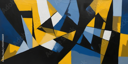 Art background, Cubism styl...