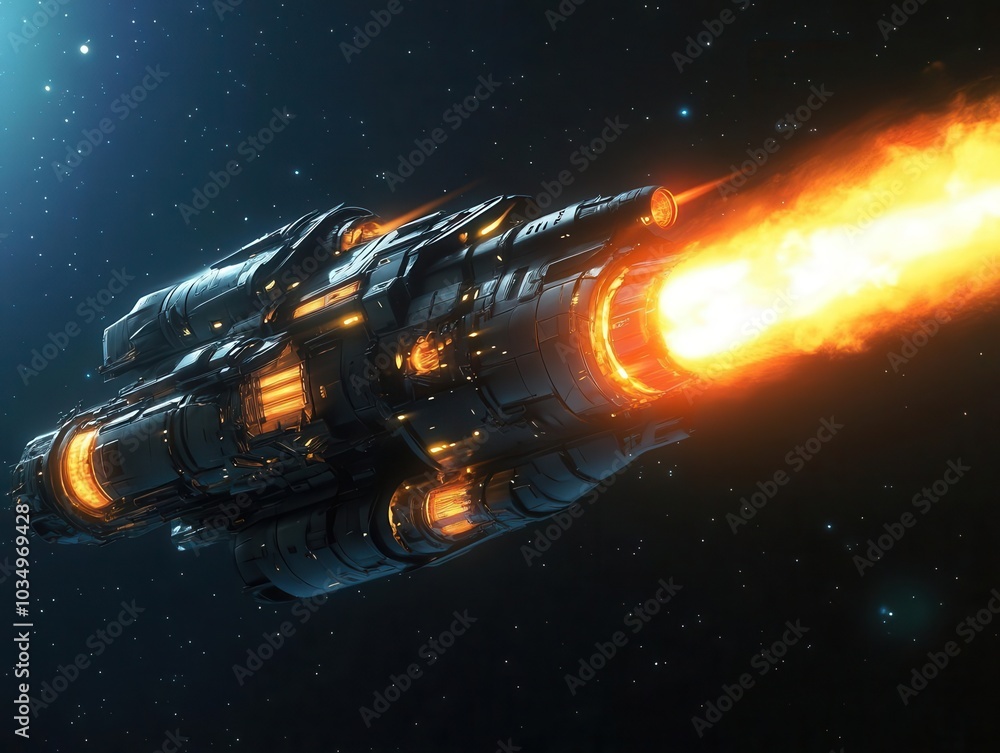Visualize a Spaceship With Glowing Engine Exhaust Visualize a Spaceship With Glowing Engine Exhaust