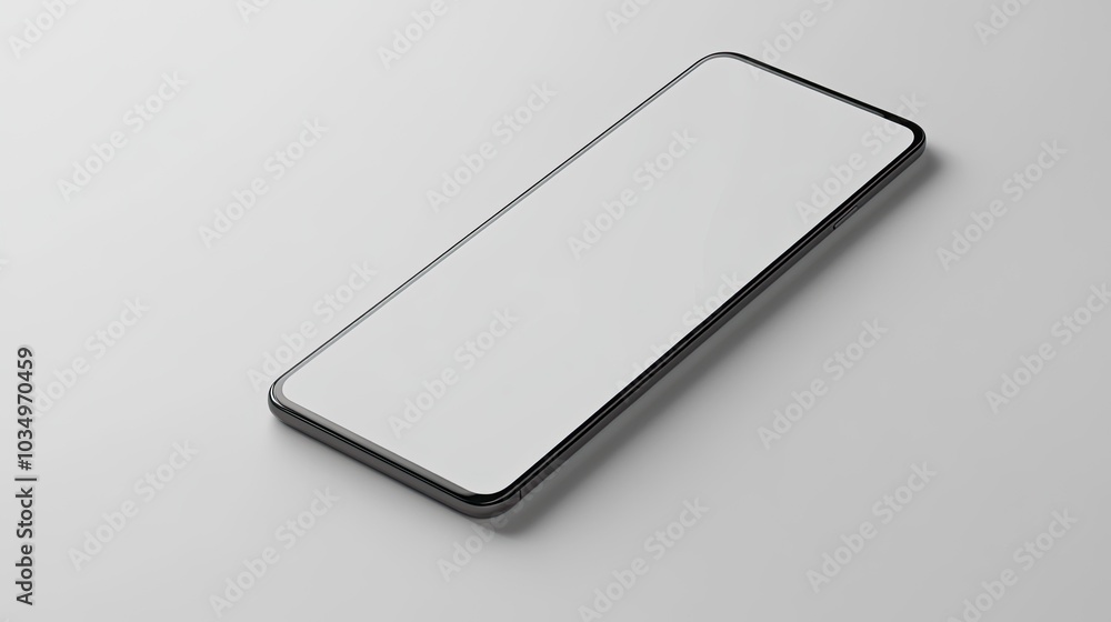 Minimalist Smartphone on Simple Background Minimalist Smartphone on Simple Background