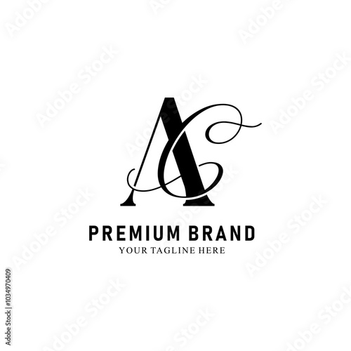 Modern Creative AC Logo Design. icon initial Based Monogram and Letters in Luxury vector