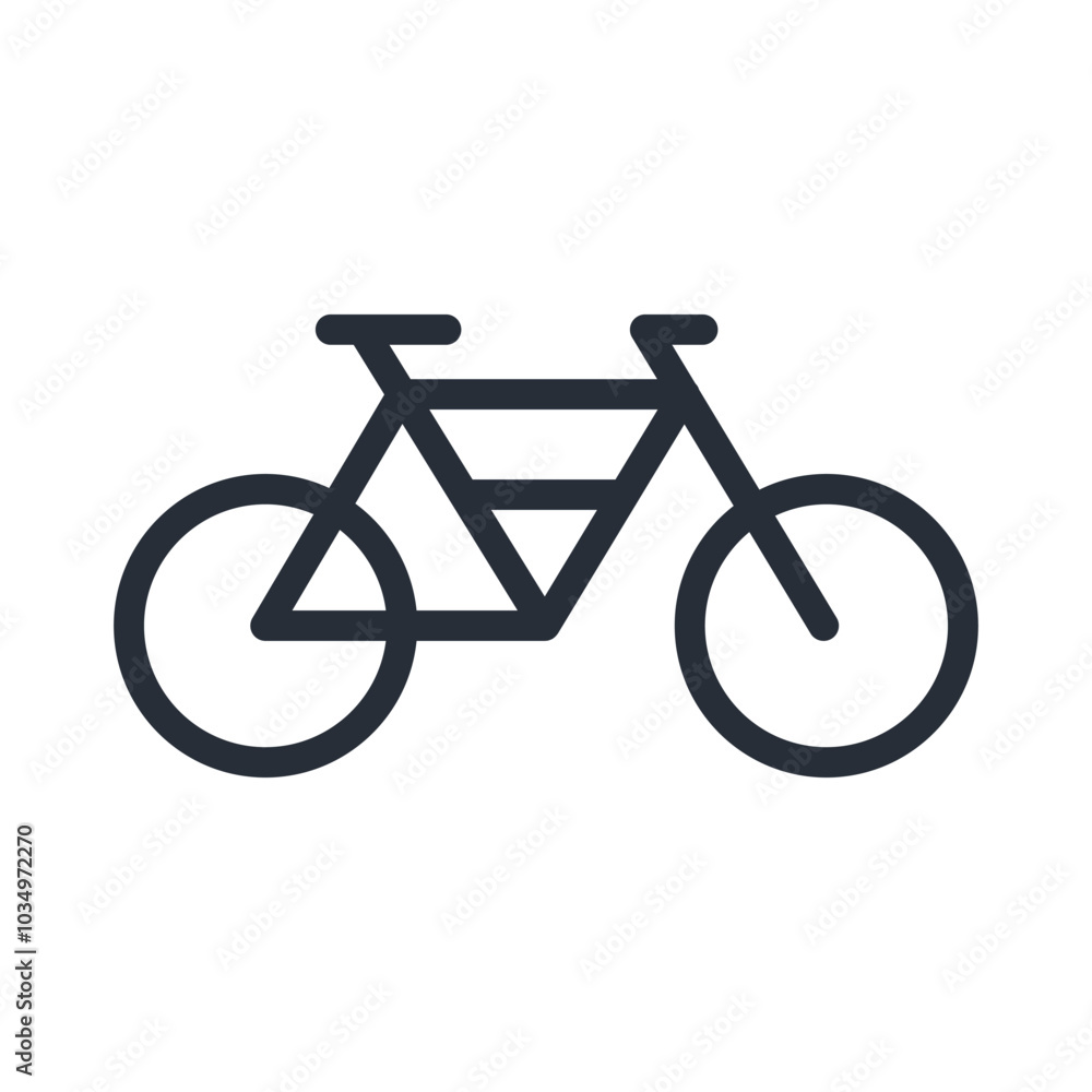 bicycle icon isolated on white background. bicycle icon isolated on white background.